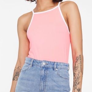 Pink Neon High Neck Top💞